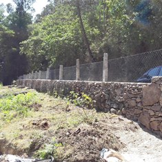 Muro de piedra 50cm grosor